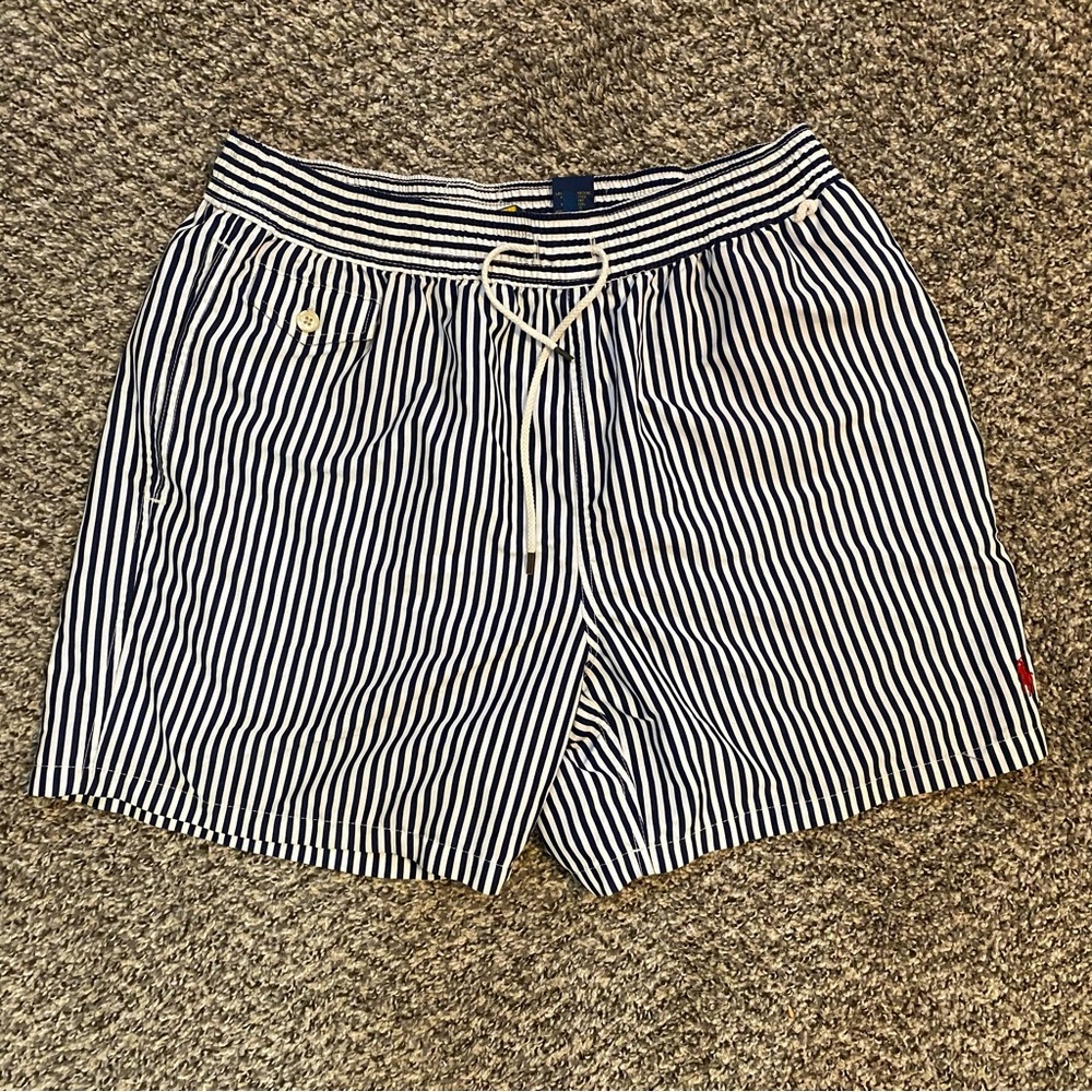 XL Men’s Polo Ralph Lauren Striped Swim Trunks
